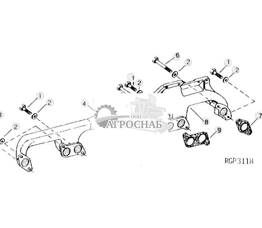 2812, 2813 Exhaust Manifolds 